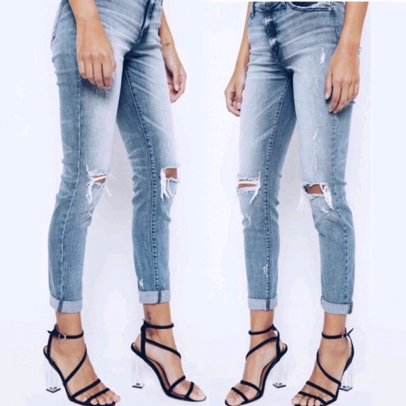 Last Pair Amazing Fit!! New Distressed Denim Jeans - Picture 5 of 7